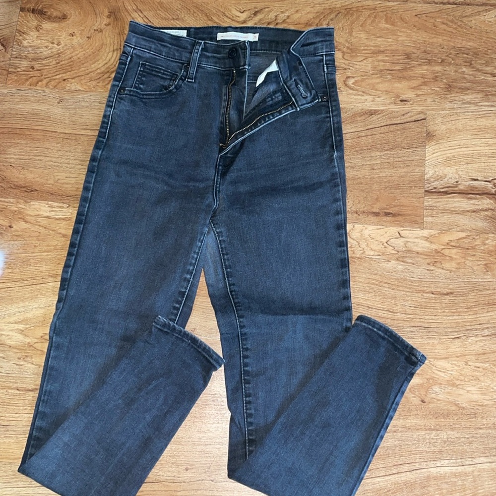 Black LEVI‘S mile high super skinny jeans